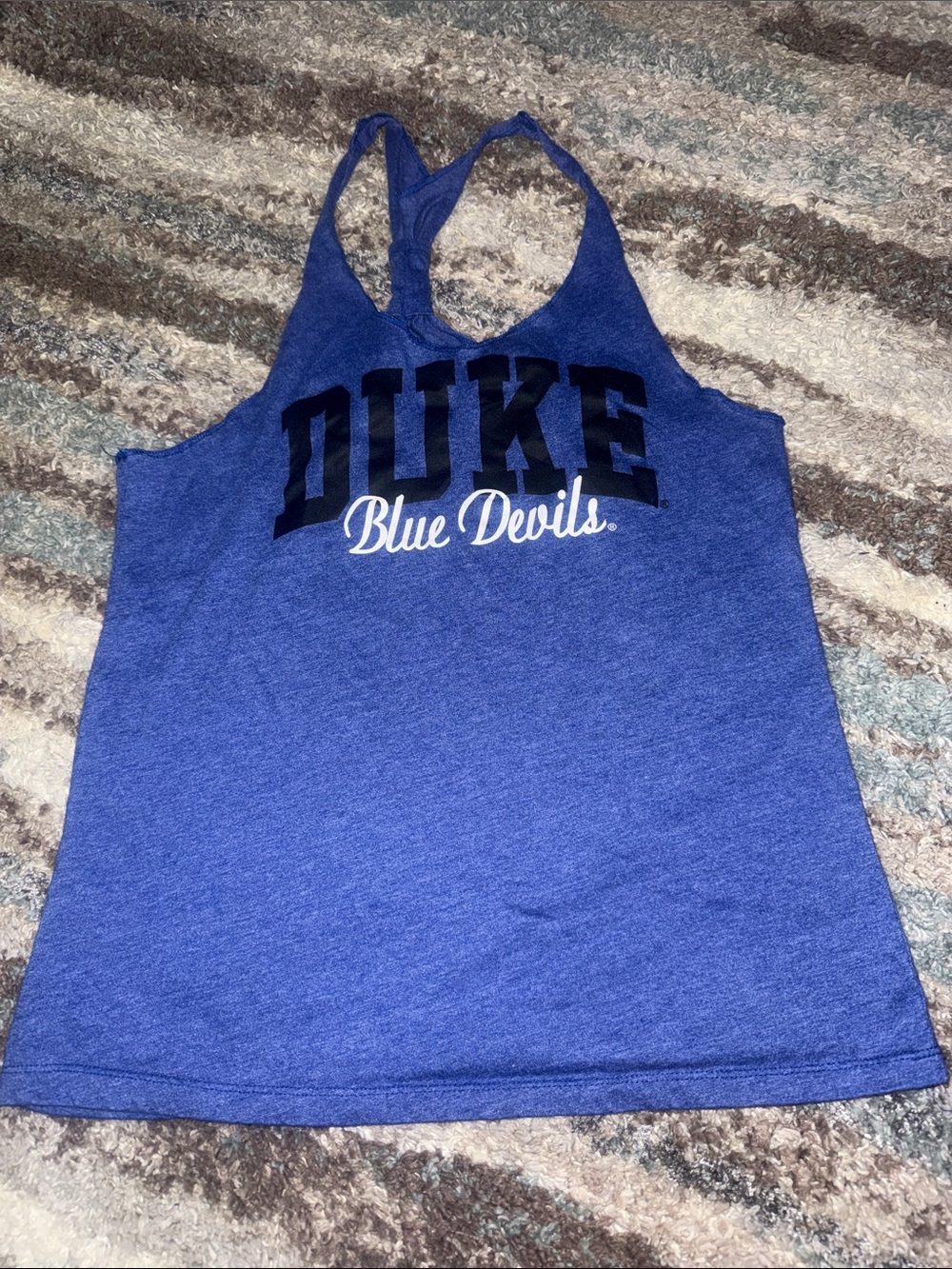 Stadium Athletics Duke Blue Devils Racerback Tank - Royal Blue